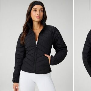 Fabletics Black Puffer Jacket size medium